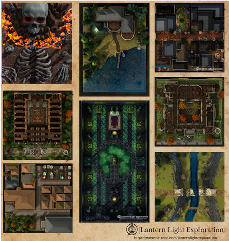 compilation of different maps